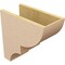 Ekena Millwork 8"W x 16"D x 16"H Classic Ridgewood Rough Cedar Woodgrain TimberThane Corbel, Primed Tan CORUR08X16X16RIDRCPR - alternate 5